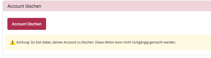 Account löschen PollHero