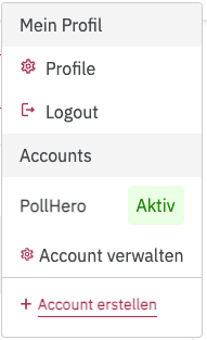 Profilübersicht PollHero